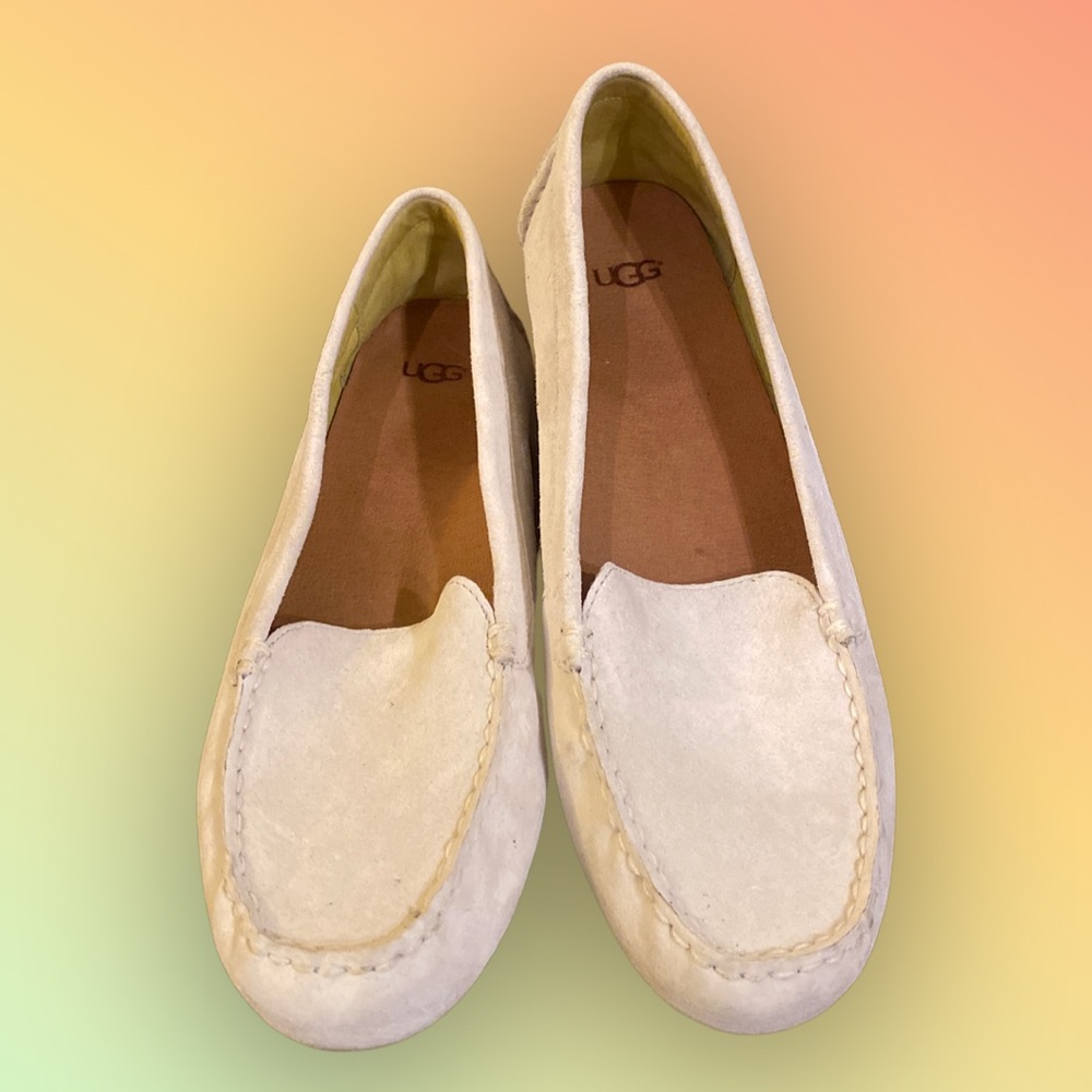 UGG Flores  Moccasins Jasmine White | W | Sz. 8